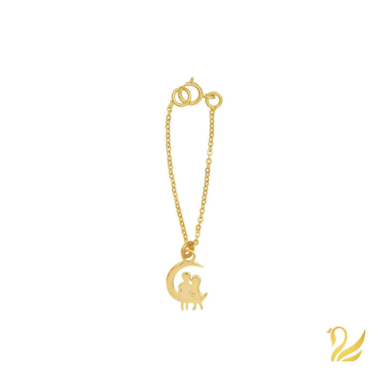 آویز ساعت طلا 18 عیار زنانه گالری قو طلایی مدل بچه های جمینی آویز ساعت طلا 18 عیار زنانه گالری قو طلایی مدل بچه های جمینی