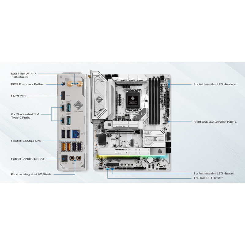 مادربرد ازراک مدل Z890 Steel Legend WiFi مادربرد ازراک مدل Z890 Steel Legend WiFi