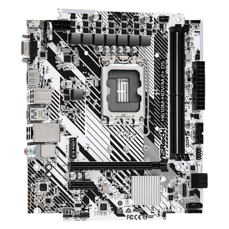 مادربرد ازراک مدل H610M-HDV/M.2 Plus D5 مادربرد ازراک مدل H610M-HDV/M.2 Plus D5