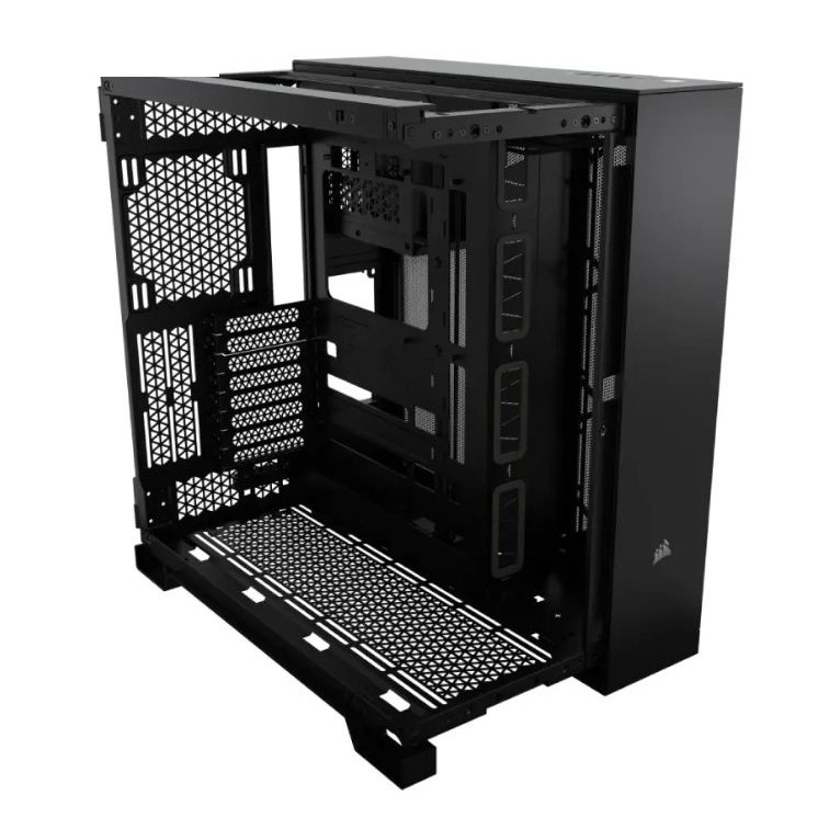 کیس کامپیوتر کورسیر مدل 6500X RGB Dual Chamber BK کیس کامپیوتر کورسیر مدل 6500X RGB Dual Chamber BK