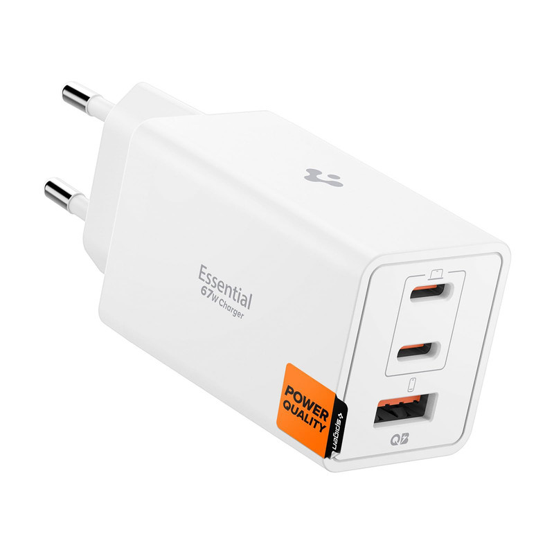 شارژر دیواری 67 وات سه پورت اسپیگن مدل EE673EU