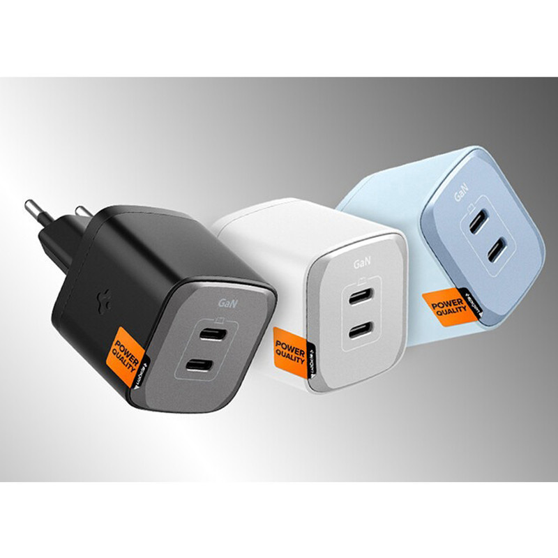 شارژر دیواری 45 وات دو پورت اسپیگن مدل PE2203EU