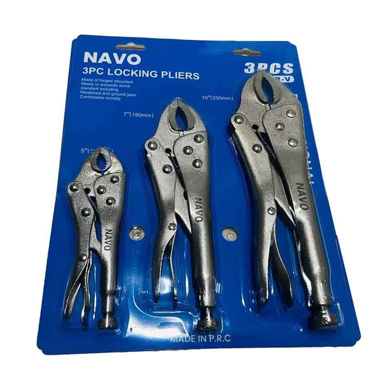 انبر قفلی ناوو مدل AJ-NAVO-3PCS مجموعه 3 عددی انبر قفلی ناوو مدل AJ-NAVO-3PCS مجموعه 3 عددی