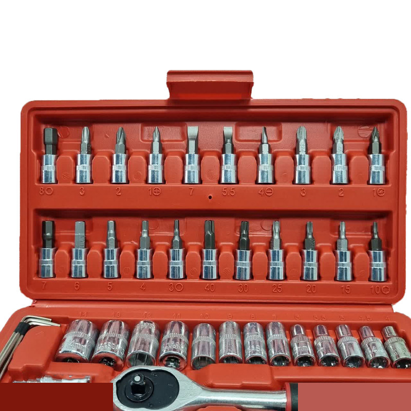 آچار بکس پرو باس مدل BS-46 مجموعه 46 عددی آچار بکس پرو باس مدل BS-46 مجموعه 46 عددی