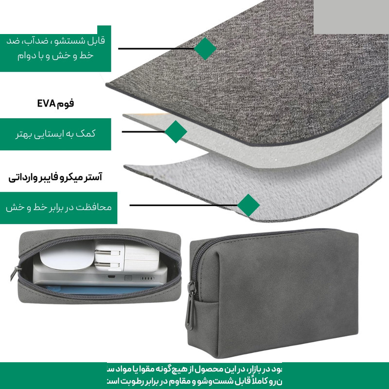 کاور لپ تاپ پِروین مدل LC-31 مناسب برای لپ تاپ زنبوک 15 تا 16 اینچ به همراه کیف لوازم جانبی کاور لپ تاپ پِروین مدل LC-31 مناسب برای لپ تاپ زنبوک 15 تا 16 اینچ به همراه کیف لوازم جانبی