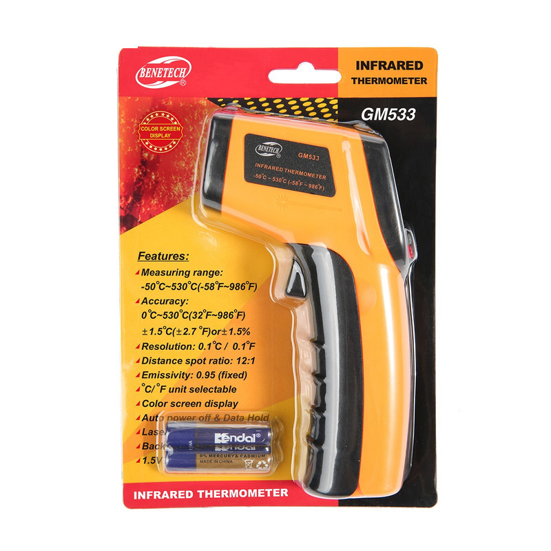 ترمومتر غیر تماسی بنتک مدل GM533 ترمومتر غیر تماسی بنتک مدل GM533