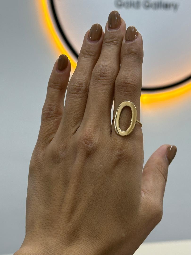 انگشتر طلا 18عیار اپال گلد مدل  نوس بیضی