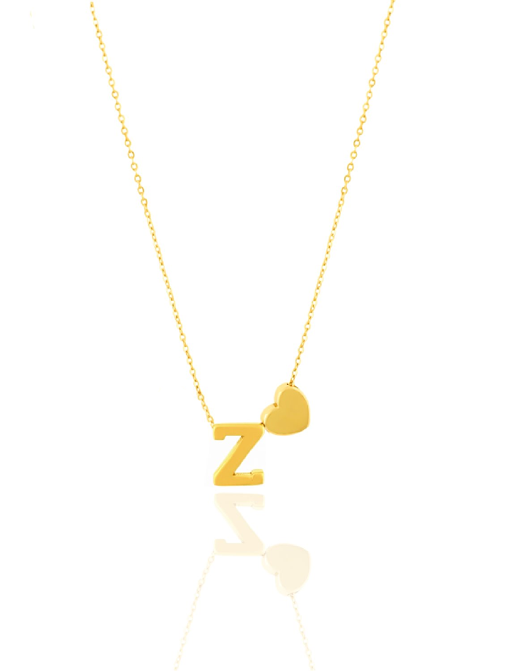 گردنبند طلا 18عیار اپال گلد مدل قلب و حرف Z گردنبند طلا 18عیار اپال گلد مدل قلب و حرف Z