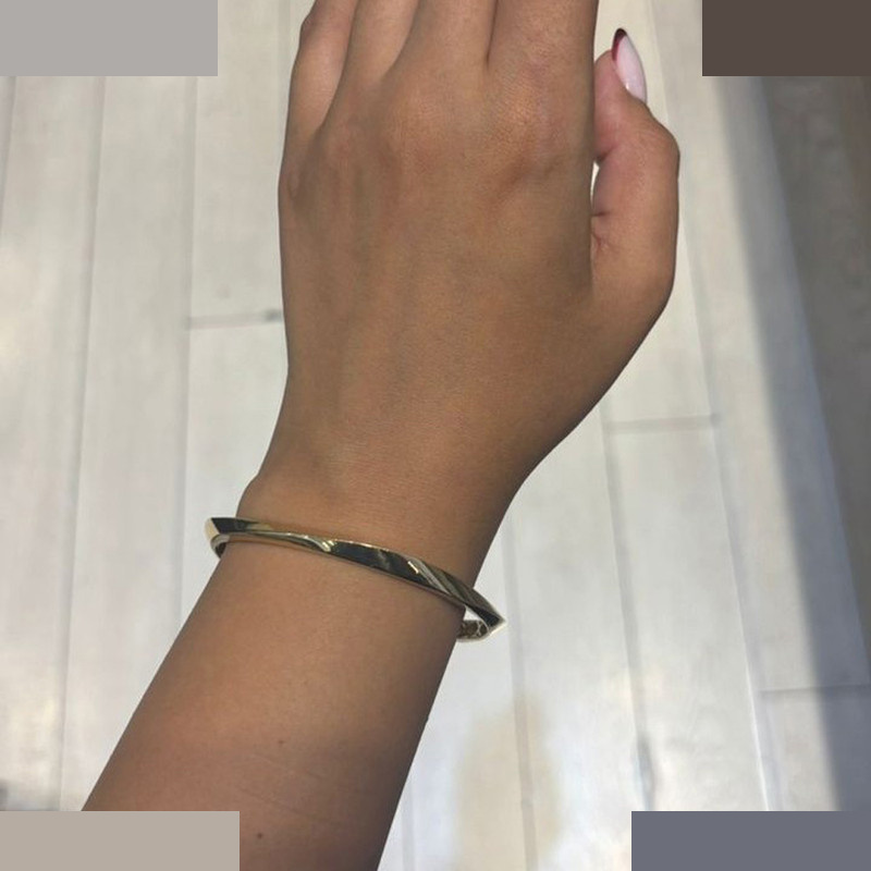 النگو طلا 18 عیار زنانه ماوی گالری مدل لیا سایز 3