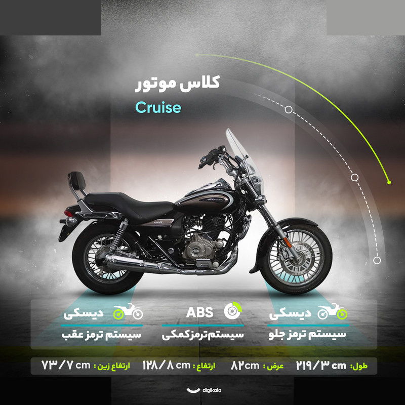 موتور سیکلت باجاج مدل اونجر 220 سال 1404