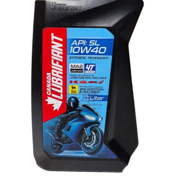 روغن موتور سیکلت لوبریفنت کانادا مدل 10W40-SL-MA2 حجم یک لیتر روغن موتور سیکلت لوبریفنت کانادا مدل 10W40-SL-MA2 حجم یک لیتر