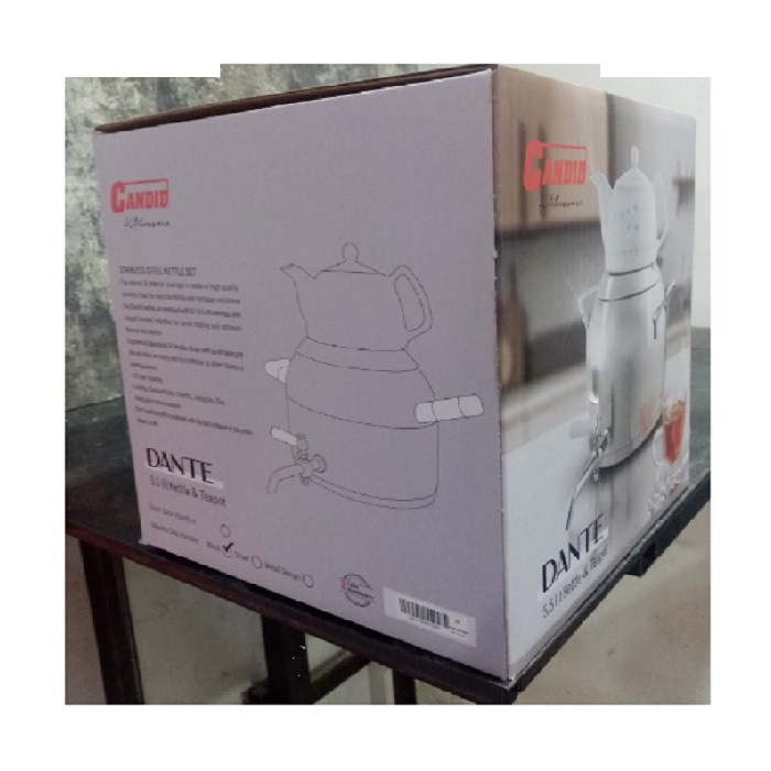 کتری و قوری کاندید مدل دانته گنجایش کتری 5 لیتر گنجایش قوری 0.5 لیتر کتری و قوری کاندید مدل دانته گنجایش کتری 5 لیتر گنجایش قوری 0.5 لیتر