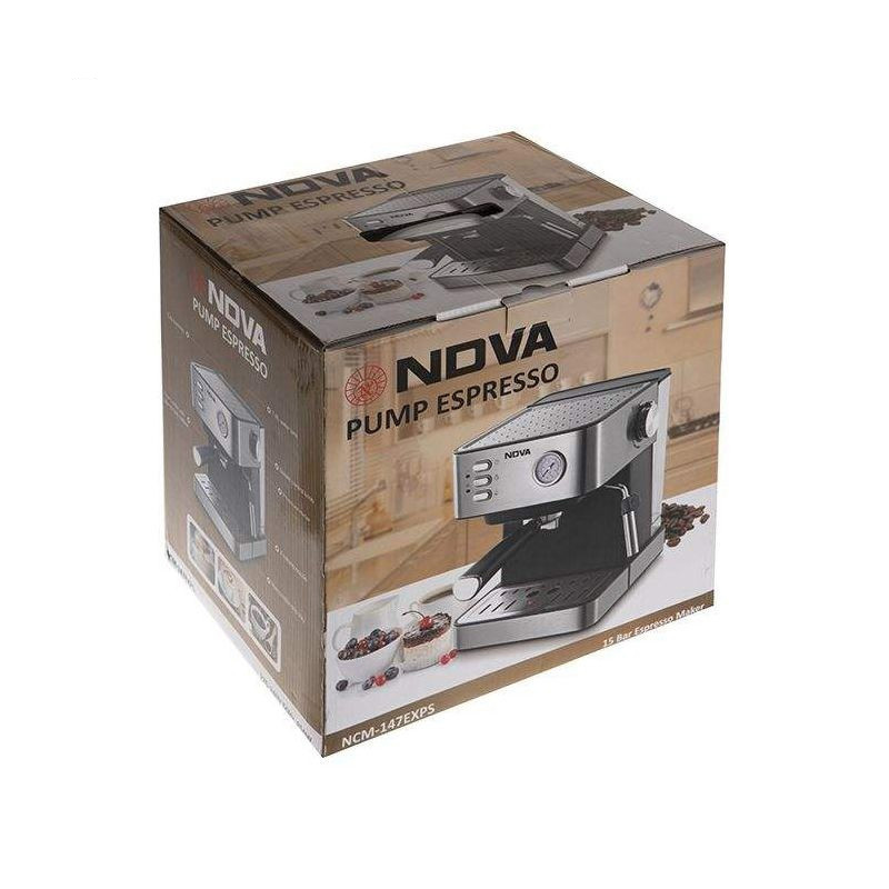 اسپرسو ساز 1.5 لیتری نوا مدل NCM-147EXPS اسپرسو ساز 1.5 لیتری نوا مدل NCM-147EXPS