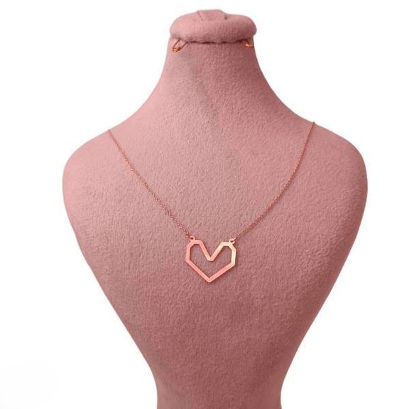 گردنبند طلا 18عیار اپال گلد مدل قلب مینیمال sh0021 گردنبند طلا 18عیار اپال گلد مدل قلب مینیمال sh0021