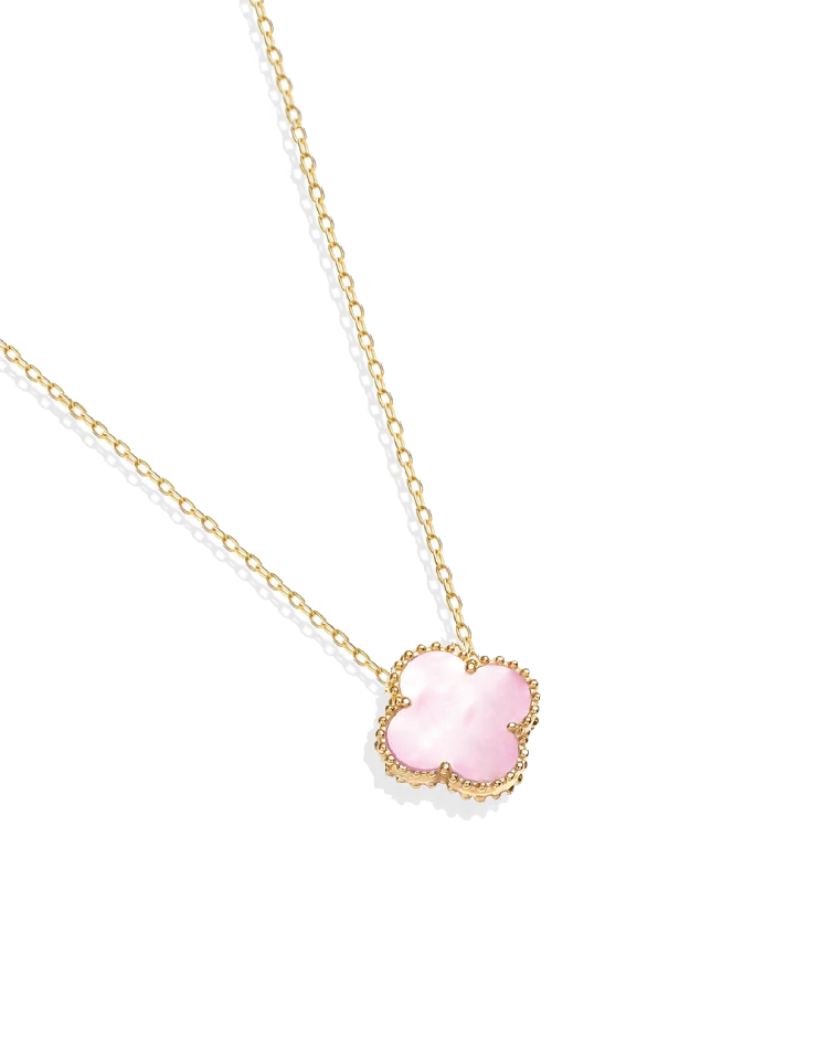 گردنبند طلا 18عیار اپال گلد مدل ونکلیف صورتی صدفی گردنبند طلا 18عیار اپال گلد مدل ونکلیف صورتی صدفی