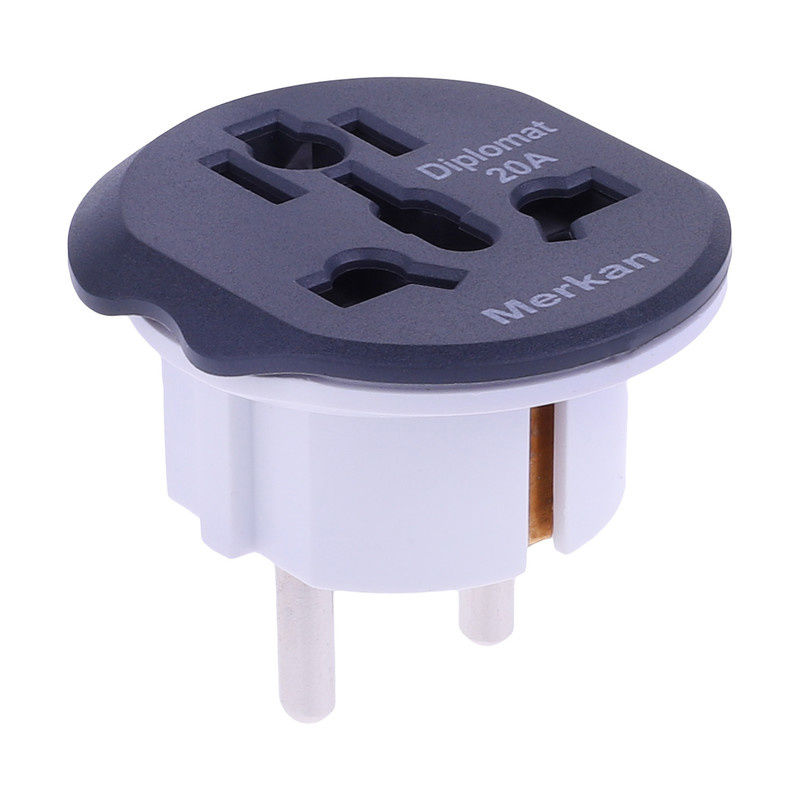 دوشاخه تبدیل 3 به 2 دیپلمات مدل Merkan دوشاخه تبدیل 3 به 2 دیپلمات مدل Merkan