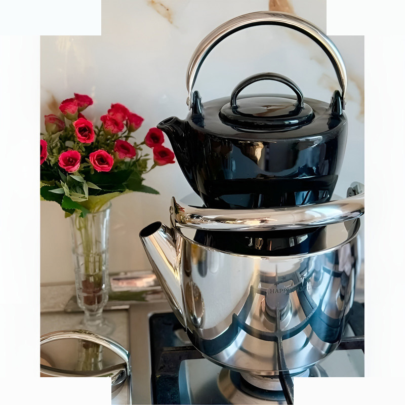 ست کتری و قوری هپی فمیلی مدل B گنجایش کتری 2.5 لیتر گنجایش قوری 1 لیتر ست کتری و قوری هپی فمیلی مدل B گنجایش کتری 2.5 لیتر گنجایش قوری 1 لیتر