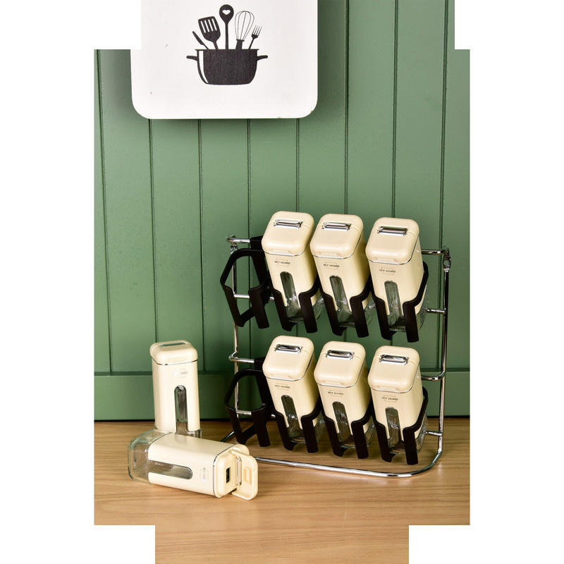 ست جا ادویه 8 پارچه مای هوم کد 500 به همراه استند ست جا ادویه 8 پارچه مای هوم کد 500 به همراه استند