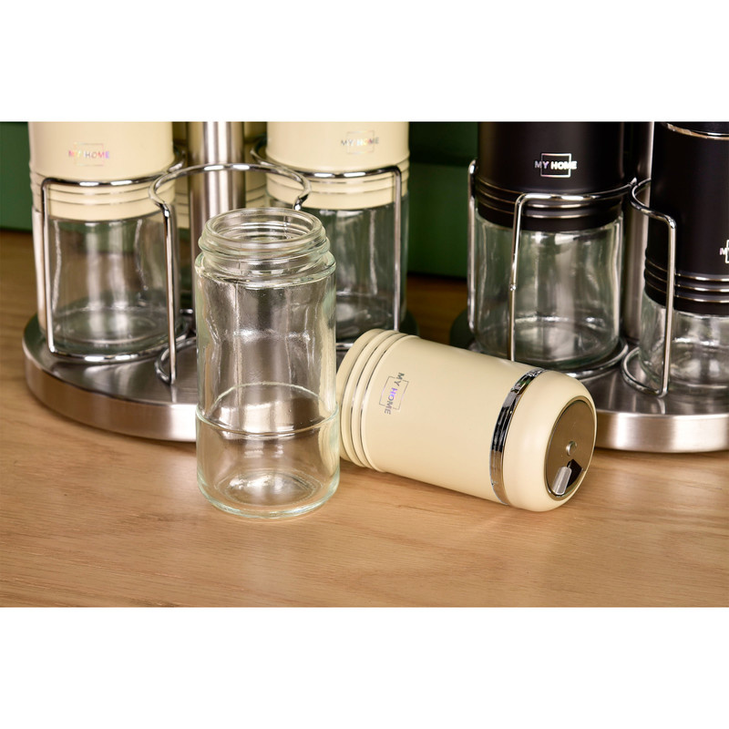 ست آبلیموخوری و نمک پاش MY HOME طرح گرد مجموعه 4 عددی ست آبلیموخوری و نمک پاش MY HOME طرح گرد مجموعه 4 عددی