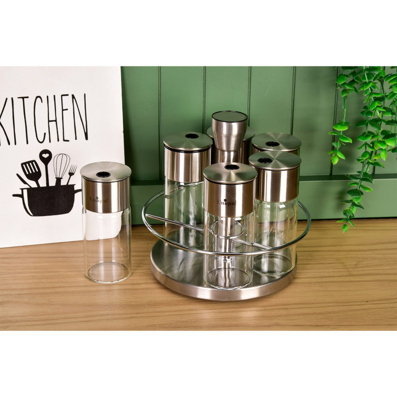 ست جا ادویه 6 پارچه یونیک کد 1620 به همراه استند ست جا ادویه 6 پارچه یونیک کد 1620 به همراه استند