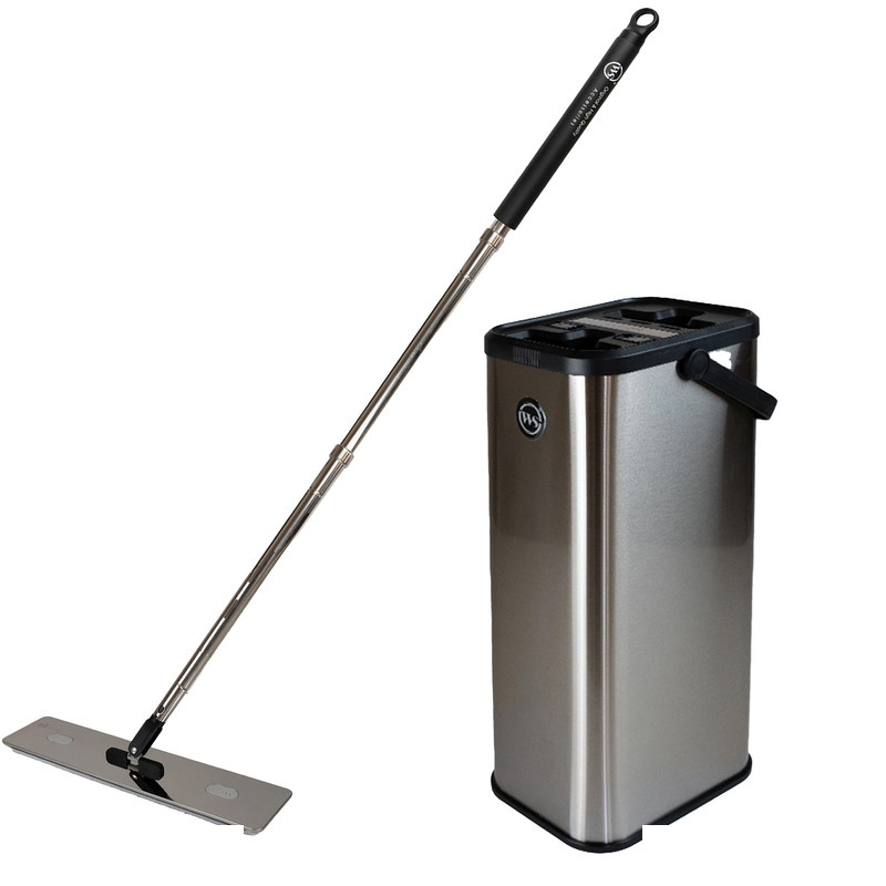 ست سطل و تی زمین شوی دبلیو اس مدل دو مخزنه استیل