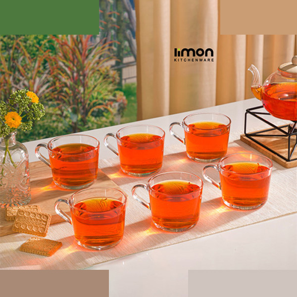فنجان لیمون مدل دسته دار کد DH2282 مجموعه 6 عددی فنجان لیمون مدل دسته دار کد DH2282 مجموعه 6 عددی