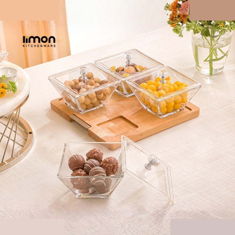 اردوخوری لیمون مدل مربع پایه چوبی کد FIDOKA-2243 مجموعه 4 عددی اردوخوری لیمون مدل مربع پایه چوبی کد FIDOKA-2243 مجموعه 4 عددی