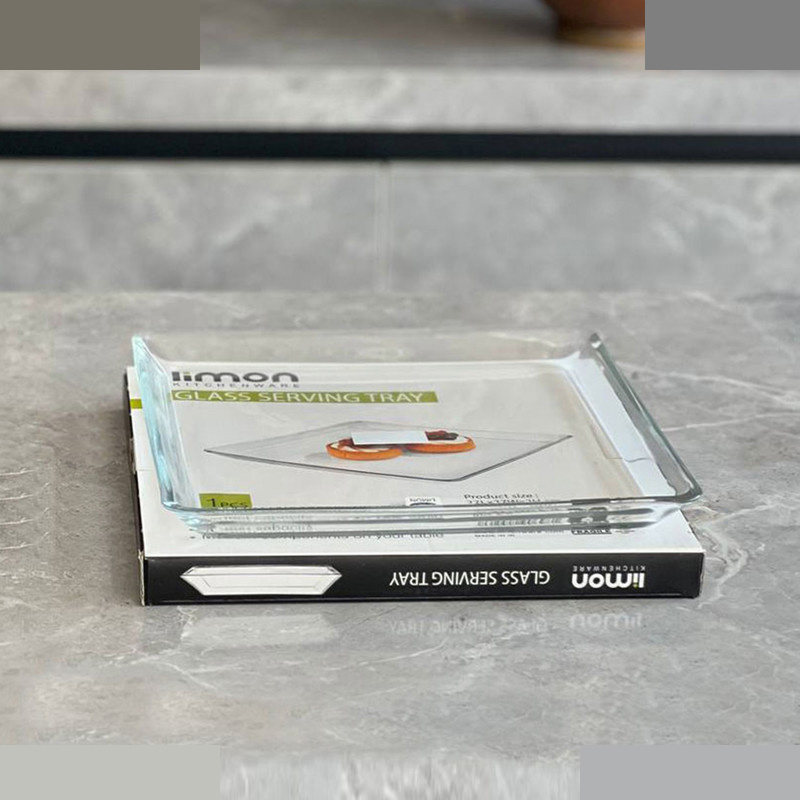 شیرینی خوری لیمون مدل مربع شیشه ای کد 2286 شیرینی خوری لیمون مدل مربع شیشه ای کد 2286