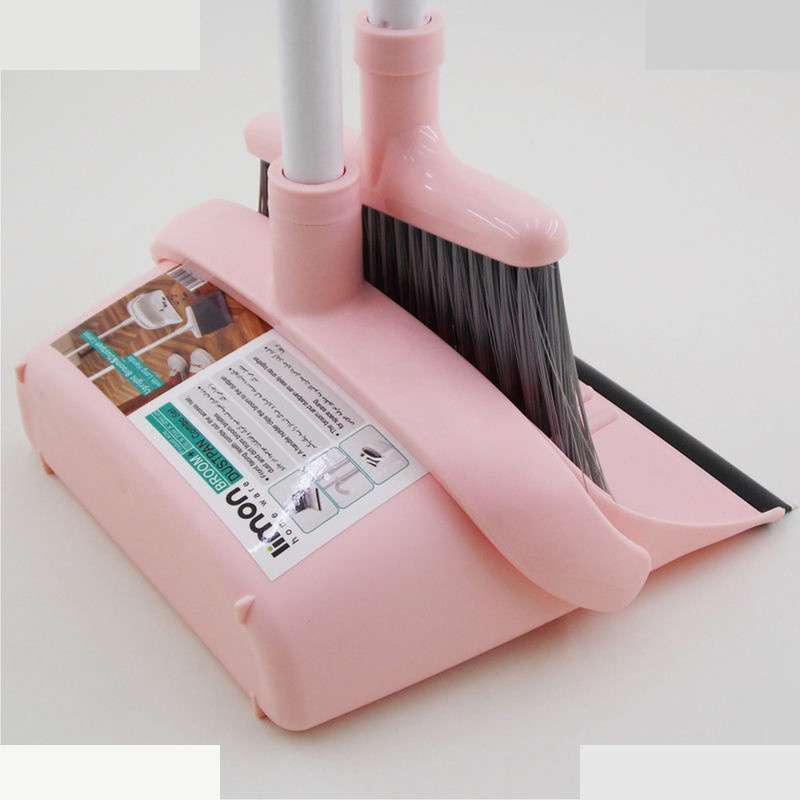 ست جارو و خاک انداز لیمون مدل شانه دار کد 204435