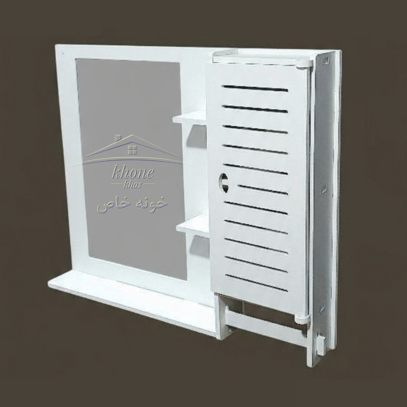 ست آینه و باکس سرویس بهداشتی خونه خاص مدل خطی کد 5646