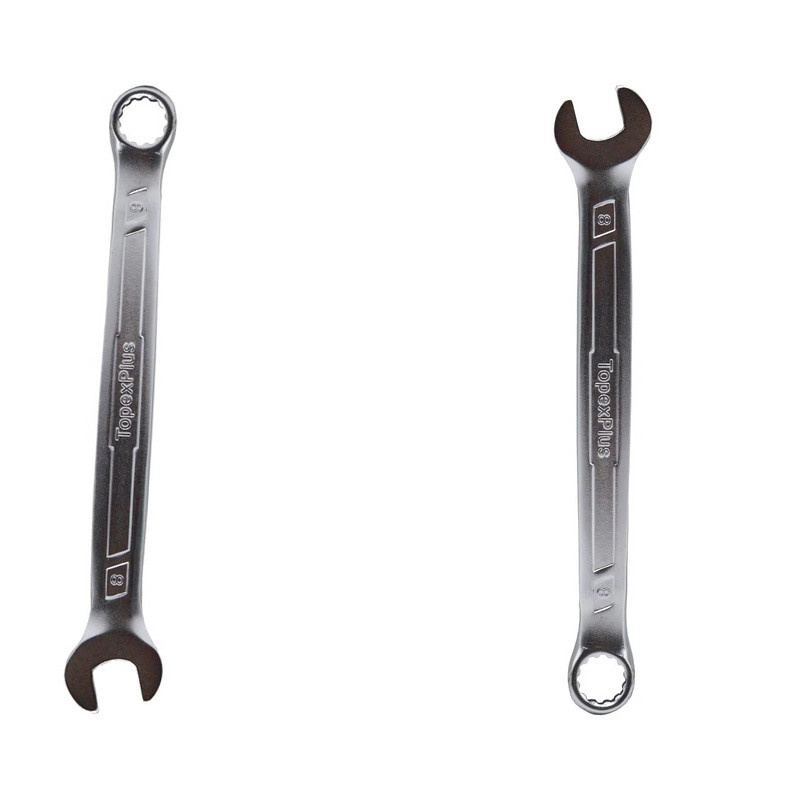 آچار یکسر تخت و یکسر رینگی تاپکس پلاس مدل SMT-TOPEX PLUS-8MM سایز 8 میلی متر