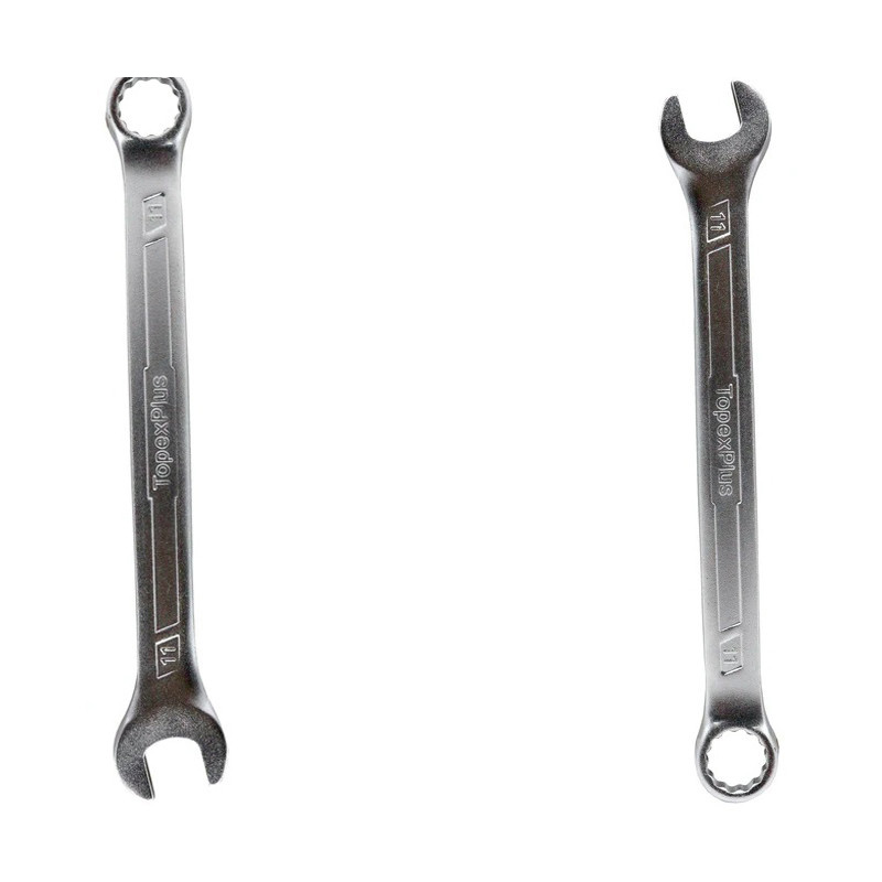 آچار یکسر تخت و یکسر رینگی تاپکس  پلاس مدل SMT-TOPEXPLUS-11MM سایز 11 میلی متر