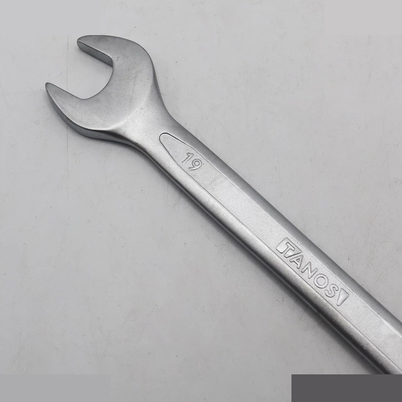 آچار یکسر تخت و یکسر رینگی تانوس مدل SMT-TANS-19-ring-takht سایز 19 میلی متر