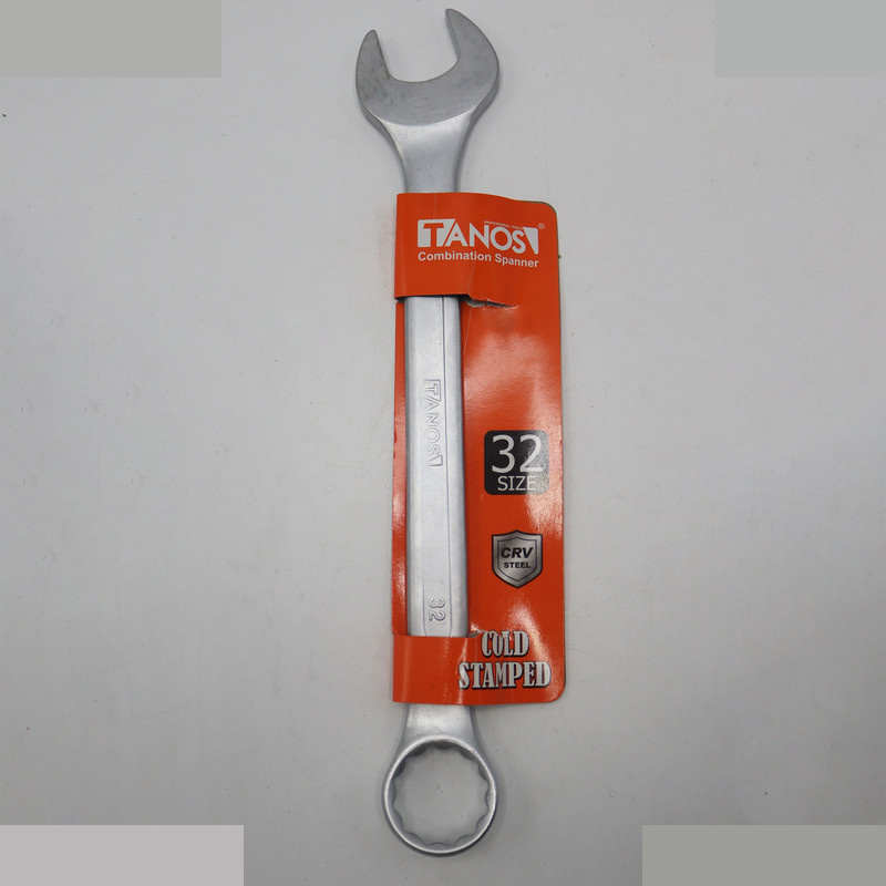 آچار یکسر تخت و یکسر رینگی تانوس مدل SMT-TANOS-32MM-YESARTAKHT-YE SAR RING سایز 32 میلی متر