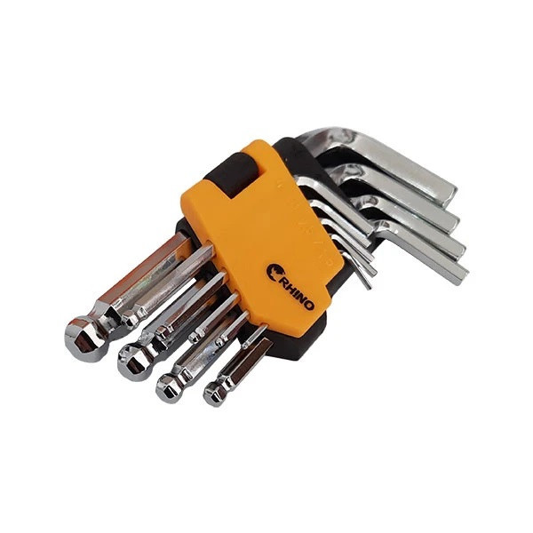 آچار آلن رینو مدل SMT-SHORTARB BALL POINRT HEX KEY -9PCS -4110bمجموعه 9 عددی آچار آلن رینو مدل SMT-SHORTARB BALL POINRT HEX KEY -9PCS -4110bمجموعه 9 عددی