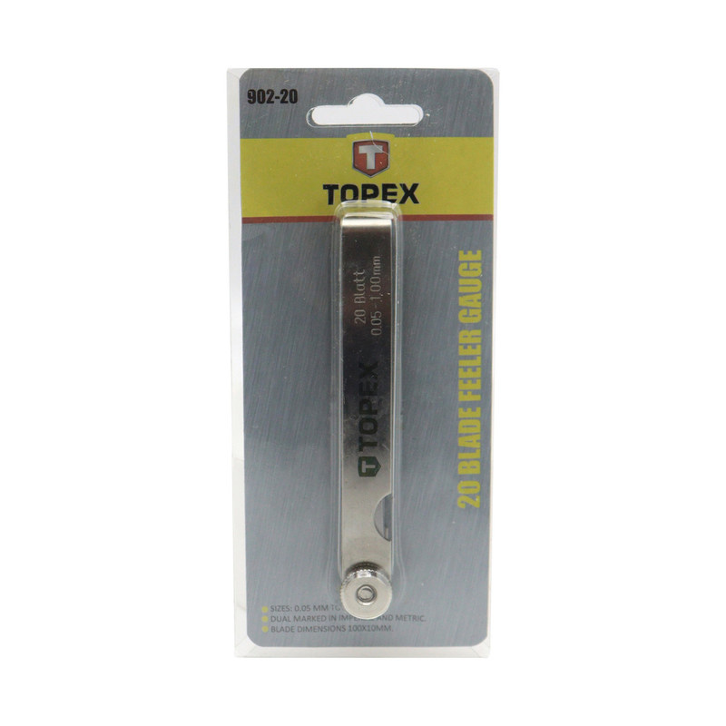 آچارفیلر تاپکس مدل SMT-20BLADEFEELER GAUGEمجموعه 20عددی آچارفیلر تاپکس مدل SMT-20BLADEFEELER GAUGEمجموعه 20عددی