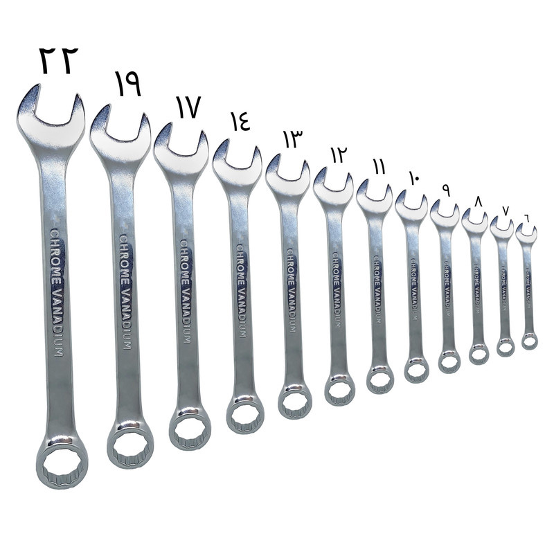 آچار یکسر رینگی و یکسر تخت اچ تی اینسترومنتس مدل HT 252 بسته 12 عددی