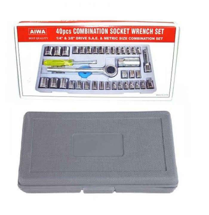 مجموعه 40 عددی آچار بکس و دسته آچار مدل آیوا مجموعه 40 عددی آچار بکس و دسته آچار مدل آیوا