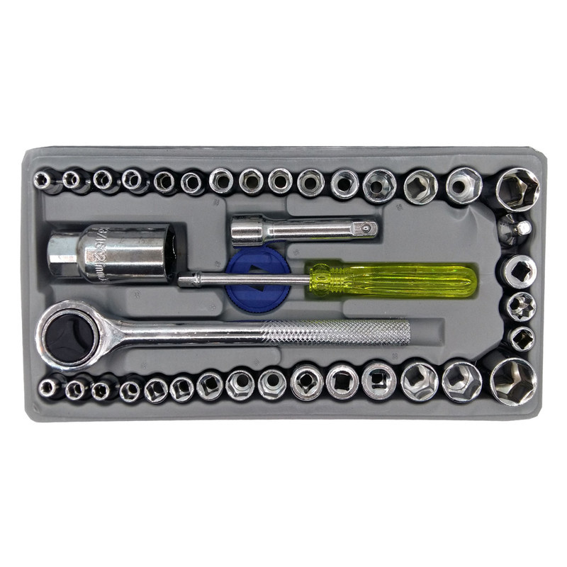 مجموعه 40 عددی آچار بکس ایوا مدل BQ40 مجموعه 40 عددی آچار بکس ایوا مدل BQ40