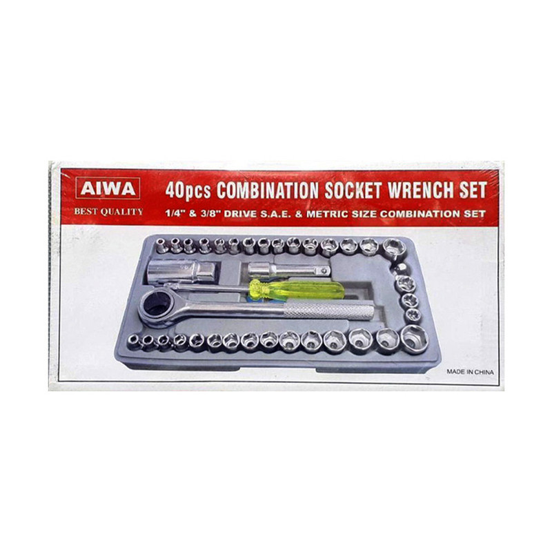 آچار بکس آیوا مدل M2 مجموعه 40 عددی آچار بکس آیوا مدل M2 مجموعه 40 عددی