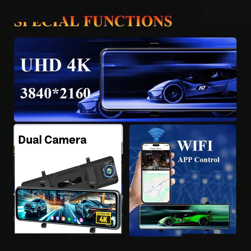 دوربین فیلم برداری ثبت وقایع خودرو مدل آینه ای لمسی RoadLens-H30D دوربین فیلم برداری ثبت وقایع خودرو مدل آینه ای لمسی RoadLens-H30D