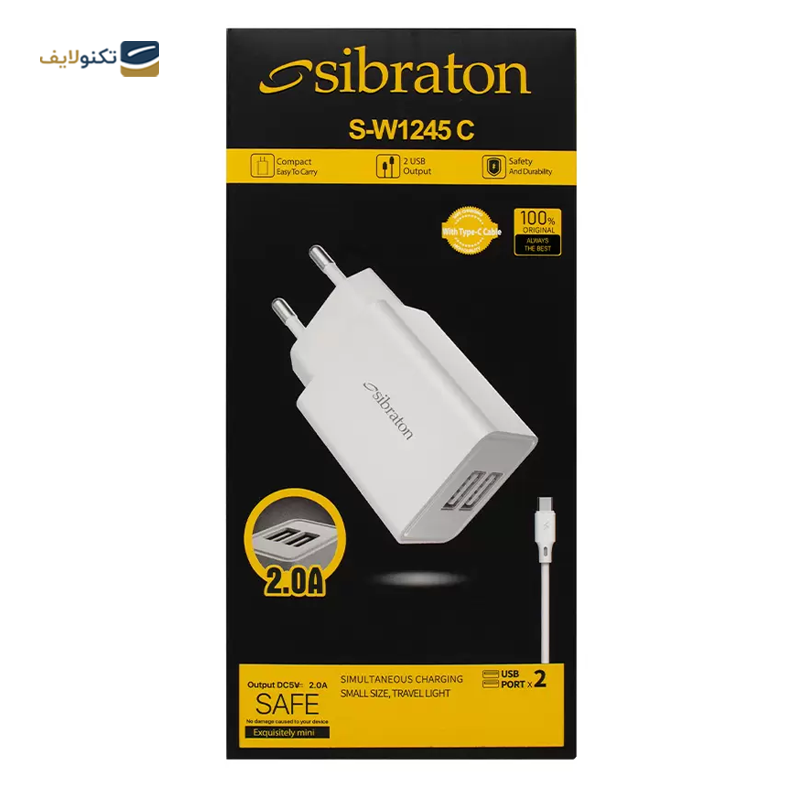 gallery-شارژر دیواری سیبراتون مدل S-W1245i توان 10 وات به همراه کابل Lightning copy.png gallery-شارژر دیواری سیبراتون مدل S-W1245i توان 10 وات به همراه کابل Lightning copy.png