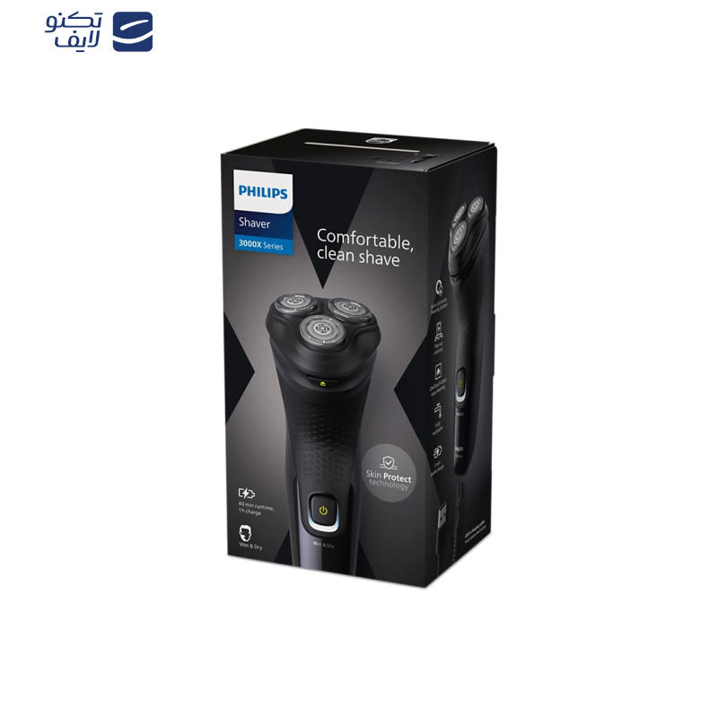 ماشین اصلاح موی صورت فیلیپس مدل X3021، اصلاح به صورت صفر زن، خط زن، استفاده به صورت خشک و مرطوب، منبع انرژی باتری، تکنولوژی اصلاح به صورت برش چرخشی، مدت زمان شارژ 60 دقیقه و مدت زمان استفاده پس از شارژ 40 دقیقه، به همراه کابل شارژ USB ماشین اصلاح موی صورت فیلیپس مدل X3021، اصلاح به صورت صفر زن، خط زن، استفاده به صورت خشک و مرطوب، منبع انرژی باتری، تکنولوژی اصلاح به صورت برش چرخشی، مدت زمان شارژ 60 دقیقه و مدت زمان استفاده پس از شارژ 40 دقیقه، به همراه کابل شارژ USB