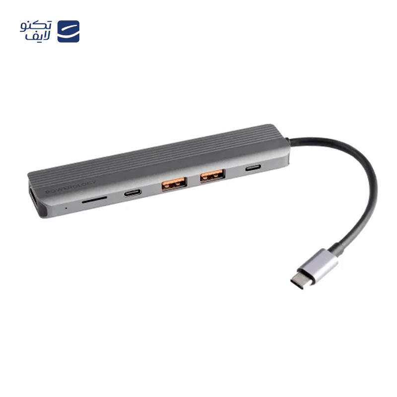 gallery-هاب تایپ سی 13 پورت پاورولوجی مدل P131HBCGY copy.png