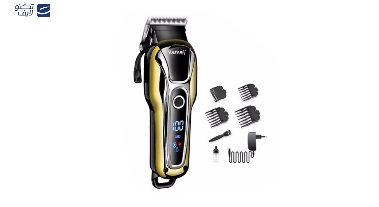 ماشین اصلاح موی سر و صورت کیمی مدل KM-1990 ماشین اصلاح موی سر و صورت کیمی مدل KM-1990