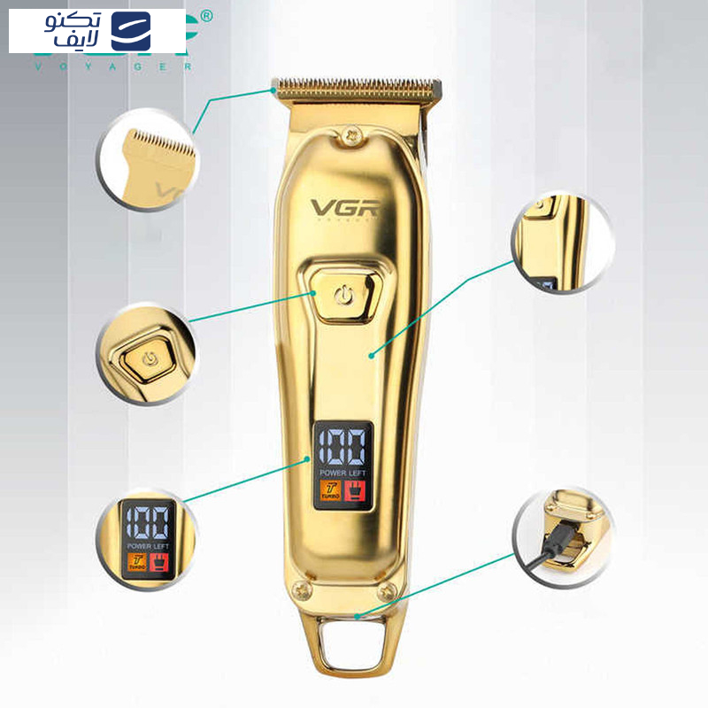 ماشین اصلاح موی سر و صورت وی جی ار مدل V_965 ماشین اصلاح موی سر و صورت وی جی ار مدل V_965