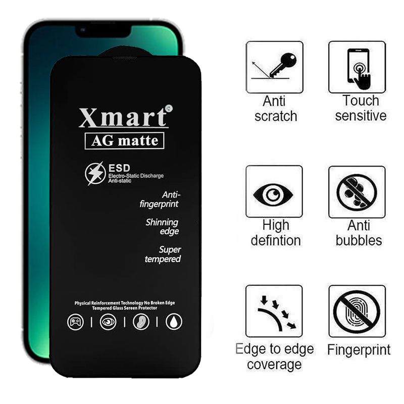 محافظ صفحه نمایش مات اپیکوی مدل Xmart Ag Matte مناسب برای گوشی موبایل اپل iphone 14 Plus/13 Pro Max  محافظ صفحه نمایش مات اپیکوی مدل Xmart Ag Matte مناسب برای گوشی موبایل اپل iphone 14 Plus/13 Pro Max