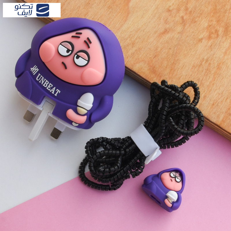 محافظ کابل وال کیس طرح پاتریک به همراه محافظ شارژر دیواری 25 وات سامسونگ مجموعه 4 عددی محافظ کابل وال کیس طرح پاتریک به همراه محافظ شارژر دیواری 25 وات سامسونگ مجموعه 4 عددی