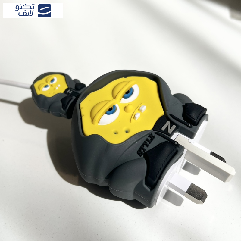 محافظ کابل طرح باب اسفنجی SpongeBob به همراه محافظ شارژر دیواری مجموعه 4 عددی محافظ کابل طرح باب اسفنجی SpongeBob به همراه محافظ شارژر دیواری مجموعه 4 عددی