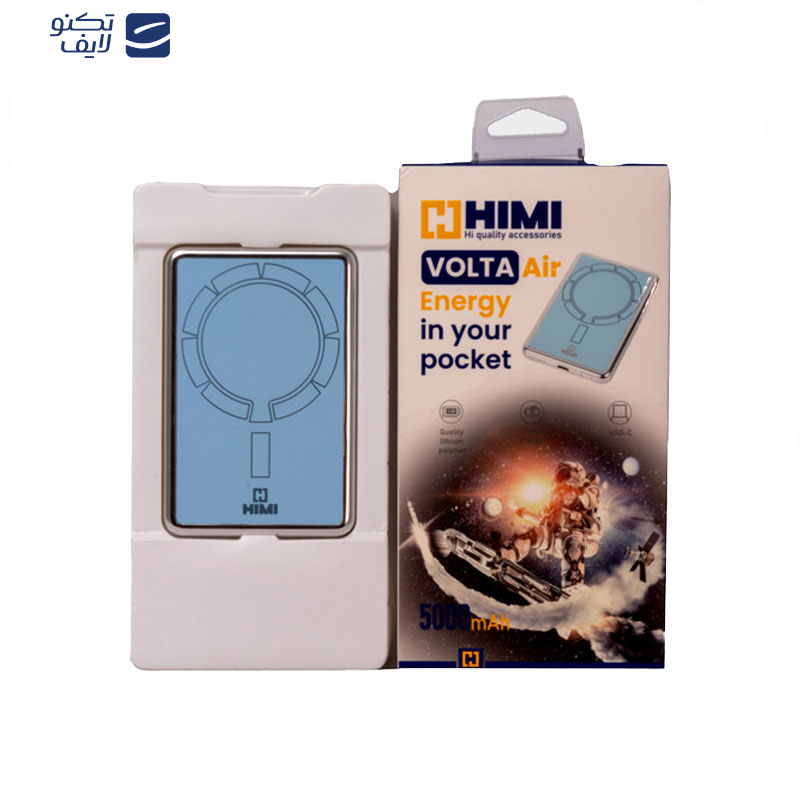 پاوربانک هیمی مدل Volta Air ظرفیت 5000 میلی آمپر ساعت پاوربانک هیمی مدل Volta Air ظرفیت 5000 میلی آمپر ساعت